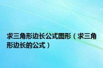 求三角形边长公式图形（求三角形边长的公式）