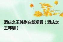 酒店之王韩剧在线观看（酒店之王韩剧）