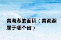 青海湖的面积（青海湖属于哪个省）