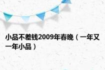 小品不差钱2009年春晚（一年又一年小品）