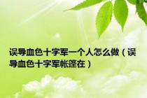 误导血色十字军一个人怎么做（误导血色十字军帐篷在）