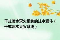 干式喷水灭火系统的注水漏斗（干式喷水灭火系统）