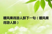 暖风熏得游人醉下一句（暖风熏得游人醉）