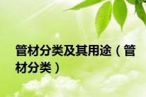 管材分类及其用途（管材分类）