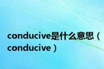 conducive是什么意思（conducive）