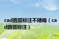 cad圆弧标注不精确（cad圆弧标注）