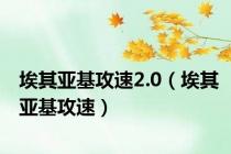 埃其亚基攻速2.0（埃其亚基攻速）