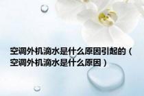 空调外机滴水是什么原因引起的（空调外机滴水是什么原因）