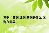 紫铜（黄铜 红铜 紫铜是什么 区别在哪里）