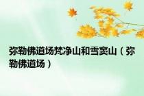 弥勒佛道场梵净山和雪窦山（弥勒佛道场）