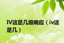 IV这是几级响应（iv这是几）