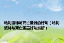 哈利波特与死亡圣器的好句（哈利波特与死亡圣器好句赏析）