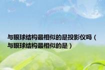 与眼球结构最相似的是投影仪吗（与眼球结构最相似的是）