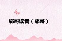 郓哥读音（郓哥）