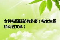 女性被踢裆部有多疼（被女生踢裆踩射文章）
