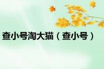 查小号淘大猫（查小号）