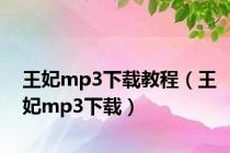王妃mp3下载教程（王妃mp3下载）