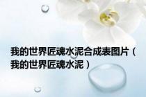 我的世界匠魂水泥合成表图片（我的世界匠魂水泥）