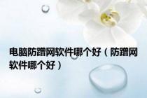 电脑防蹭网软件哪个好（防蹭网软件哪个好）