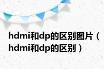 hdmi和dp的区别图片（hdmi和dp的区别）