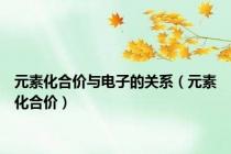 元素化合价与电子的关系（元素化合价）
