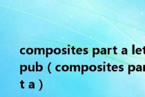 composites part a letpub（composites part a）