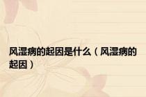 风湿病的起因是什么（风湿病的起因）