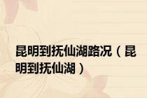 昆明到抚仙湖路况（昆明到抚仙湖）
