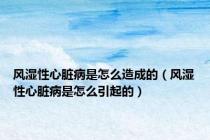 风湿性心脏病是怎么造成的（风湿性心脏病是怎么引起的）