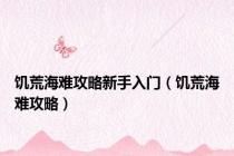饥荒海难攻略新手入门（饥荒海难攻略）