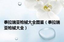泰拉瑞亚枪械大全图鉴（泰拉瑞亚枪械大全）