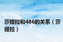 莎提拉和486的关系（莎提拉）