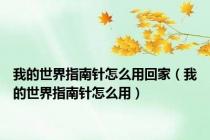 我的世界指南针怎么用回家（我的世界指南针怎么用）