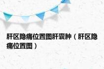 肝区隐痛位置图肝囊肿（肝区隐痛位置图）