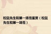 松鼠先生和第一场雪鉴赏（松鼠先生和第一场雪）