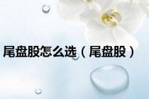 尾盘股怎么选（尾盘股）