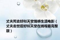 丈夫死去好似天堂情感生活电影（丈夫去世后好似天堂在线观看完整版）