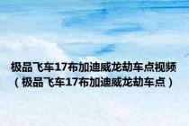 极品飞车17布加迪威龙劫车点视频（极品飞车17布加迪威龙劫车点）