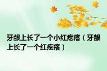 牙龈上长了一个小红疙瘩（牙龈上长了一个红疙瘩）
