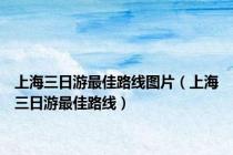 上海三日游最佳路线图片（上海三日游最佳路线）