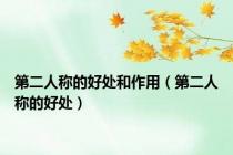 第二人称的好处和作用（第二人称的好处）