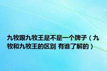 九牧跟九牧王是不是一个牌子（九牧和九牧王的区别 有谁了解的）