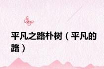 平凡之路朴树（平凡的路）