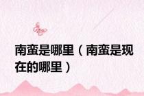 南蛮是哪里（南蛮是现在的哪里）