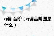 g调 音阶（g调音阶图是什么）