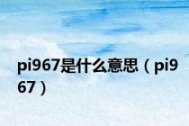 pi967是什么意思（pi967）
