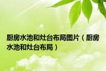 厨房水池和灶台布局图片（厨房水池和灶台布局）