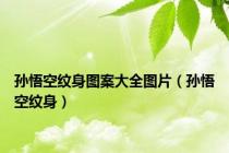孙悟空纹身图案大全图片（孙悟空纹身）