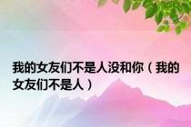 我的女友们不是人没和你（我的女友们不是人）