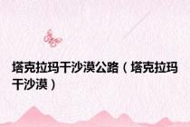 塔克拉玛干沙漠公路（塔克拉玛干沙漠）